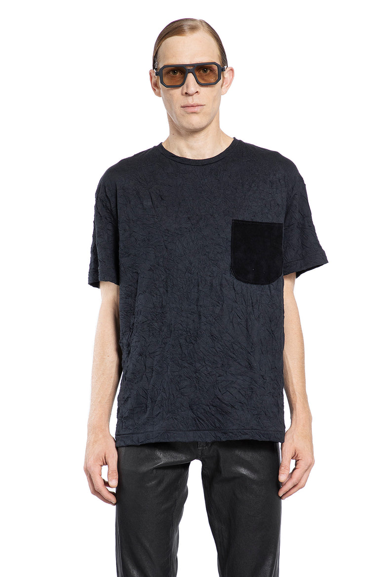 GIORGIO BRATO MAN BLACK T-SHIRTS & TANK TOPS