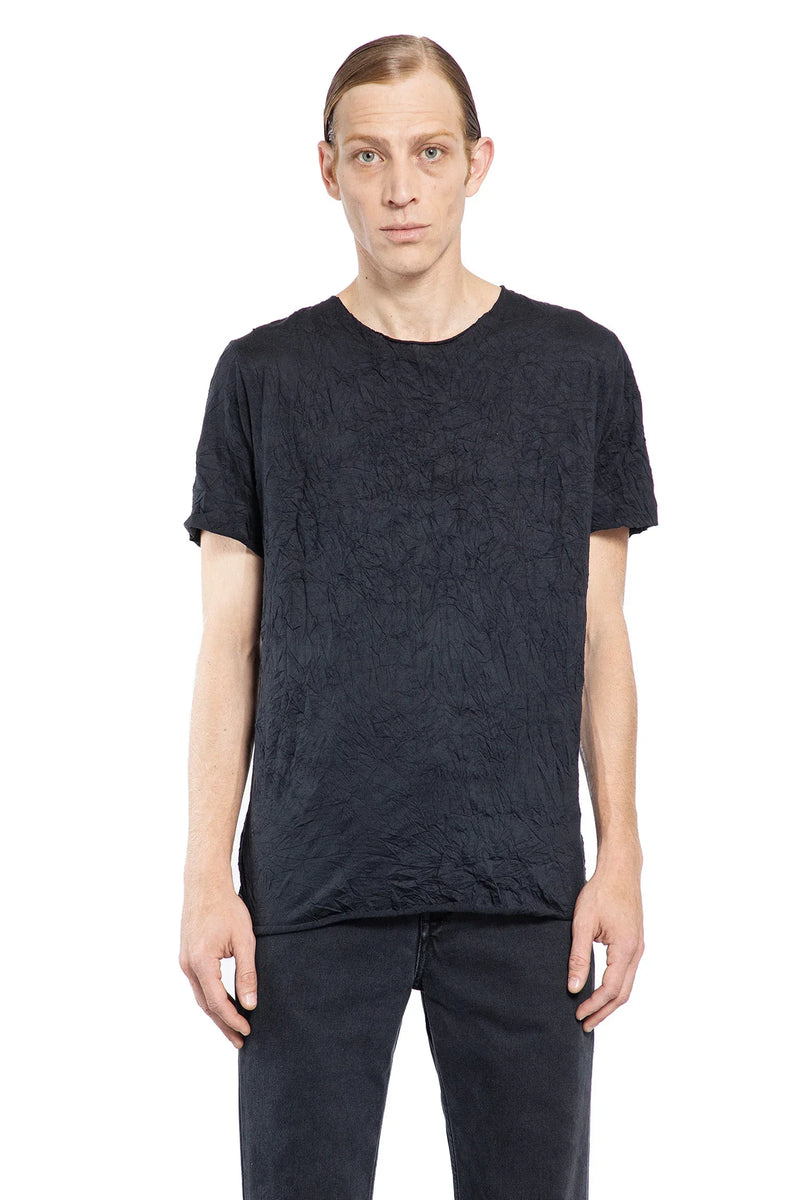 Crinkled Nylon Cotton Jersey t-shirt - Antonioli.eu