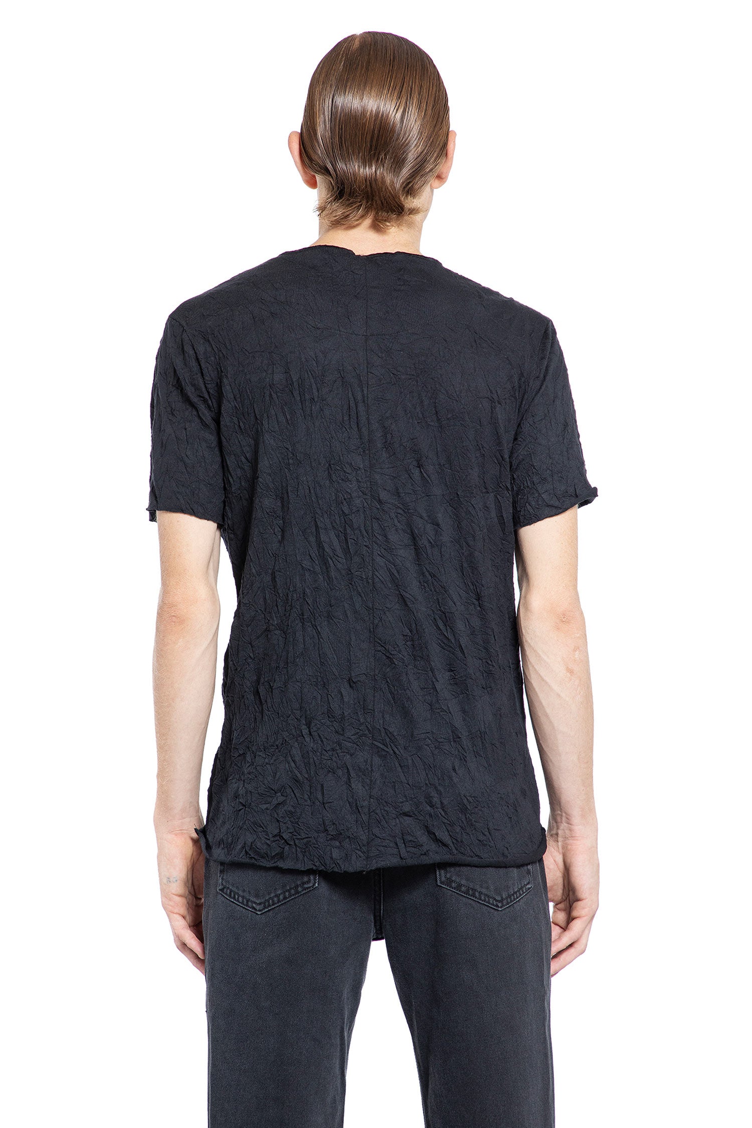 GIORGIO BRATO MAN BLACK T-SHIRTS & TANK TOPS