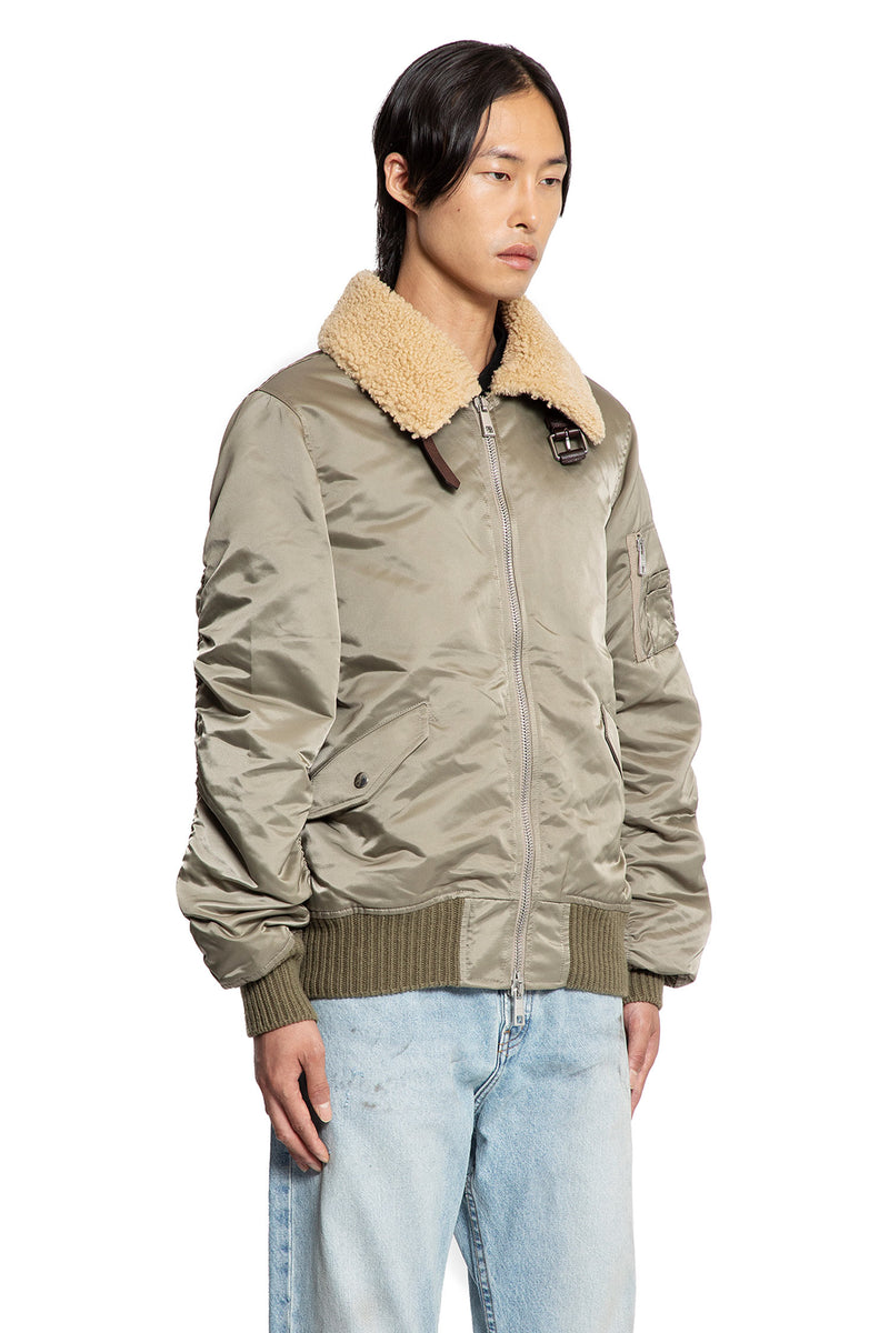Nylon Shearling Jacket - Antonioli.eu