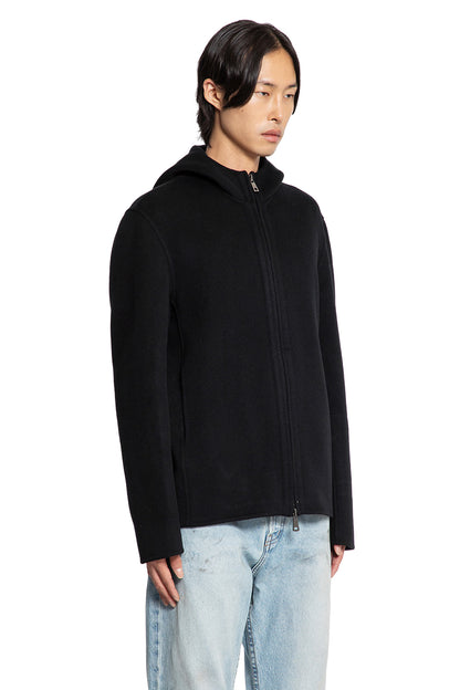 Wool Cashmere Felt Hooded Jacket