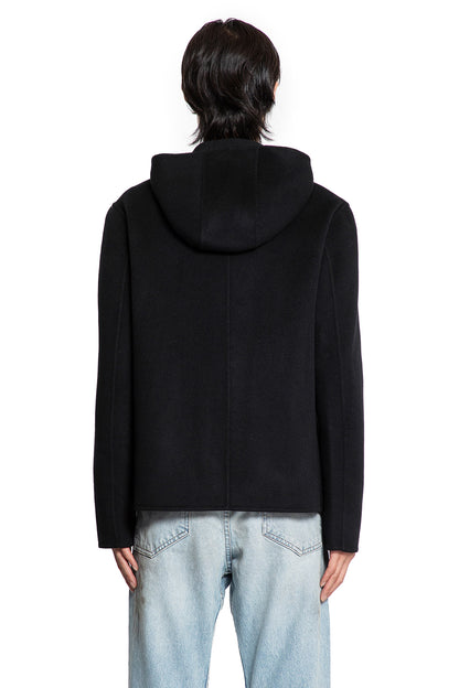 Wool Cashmere Felt Hooded Jacket