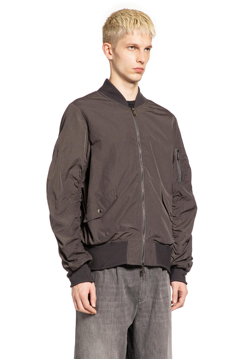 Gathered Nylon Blazer