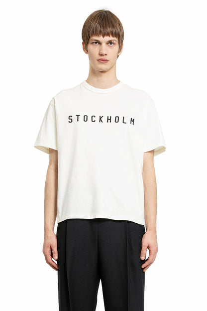 Antonioli STOCKHOLM SURFBOARD CLUB MAN OFF-WHITE T-SHIRTS & TANK TOPS