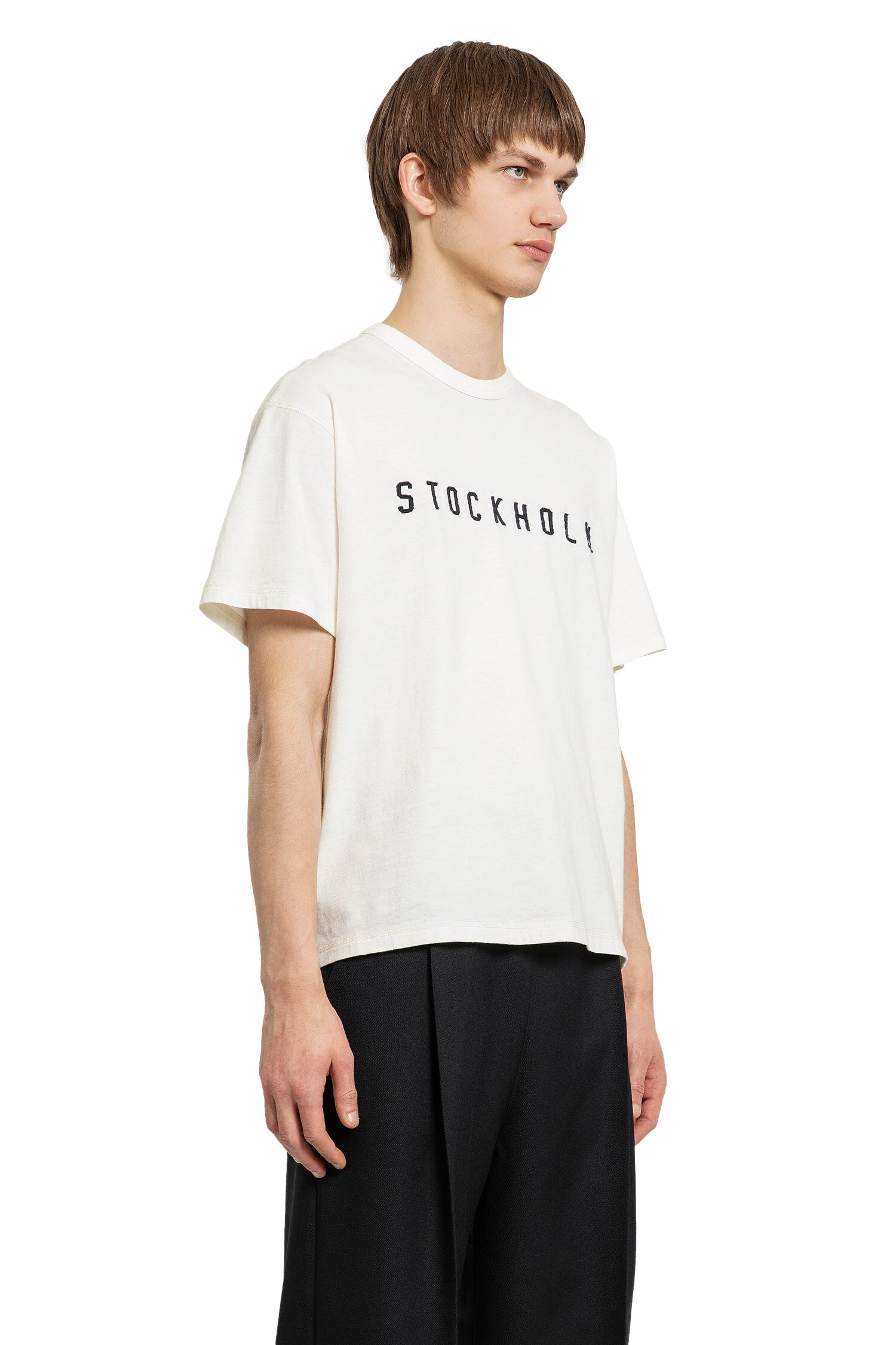 STOCKHOLM SURFBOARD CLUB MAN OFF-WHITE T-SHIRTS & TANK TOPS