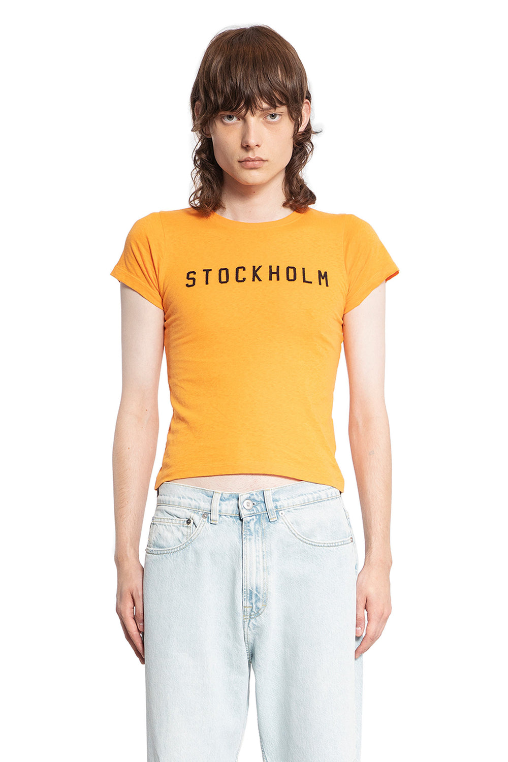 STOCKHOLM SURFBOARD CLUB MAN ORANGE T-SHIRTS & TANK TOPS