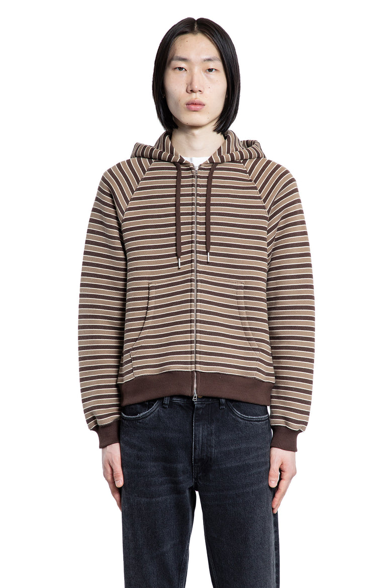 Striped Zip-Up Hoodie