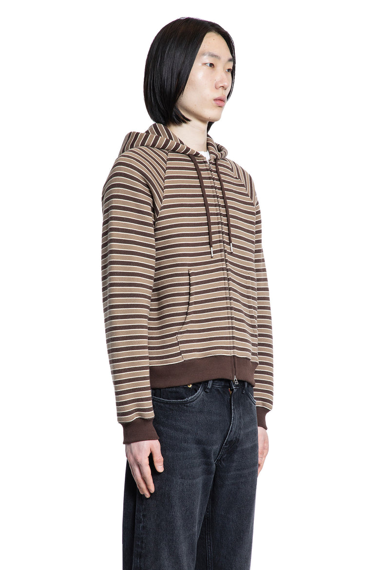 Striped Zip-Up Hoodie
