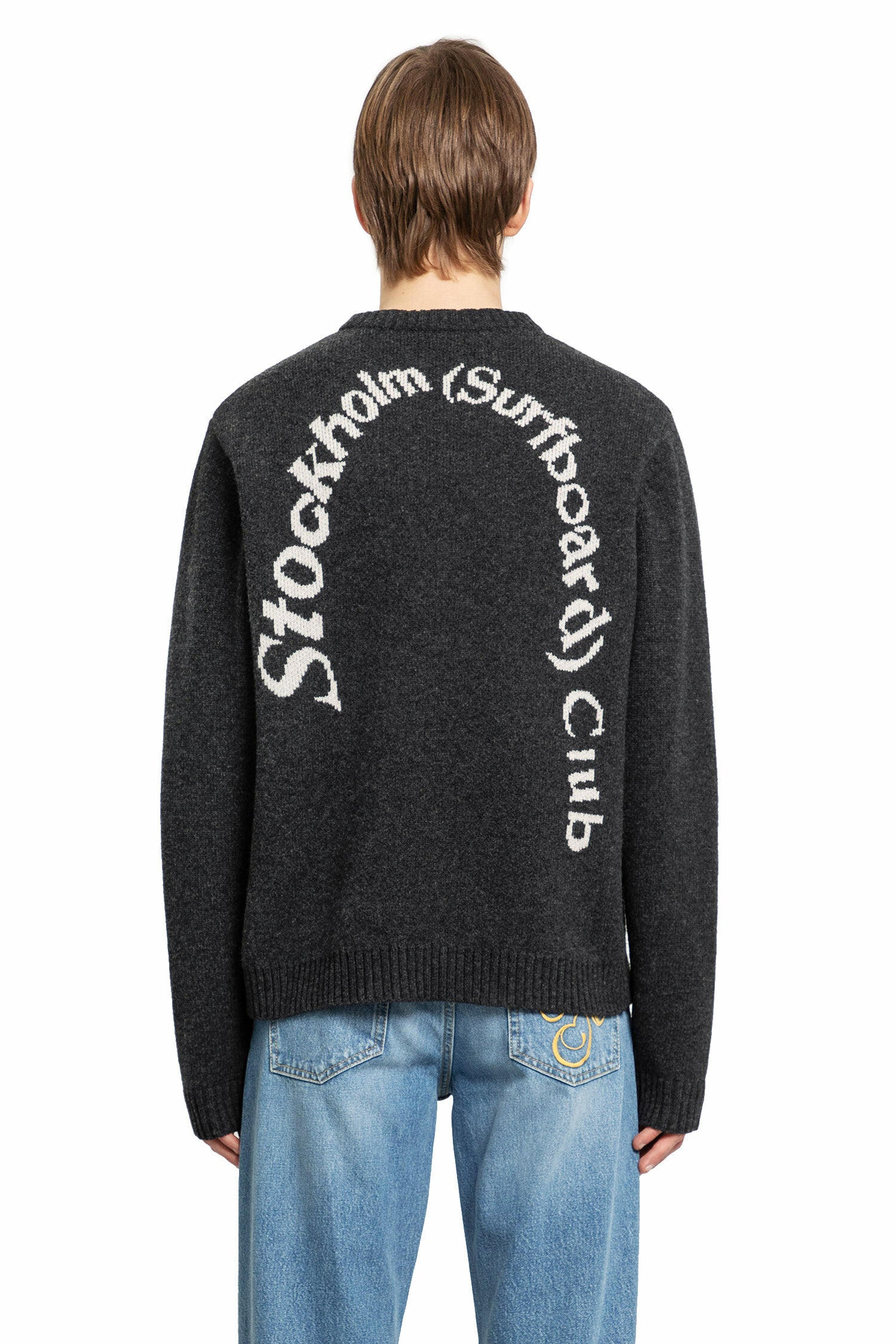 STOCKHOLM SURFBOARD CLUB MAN BLACK KNITWEAR