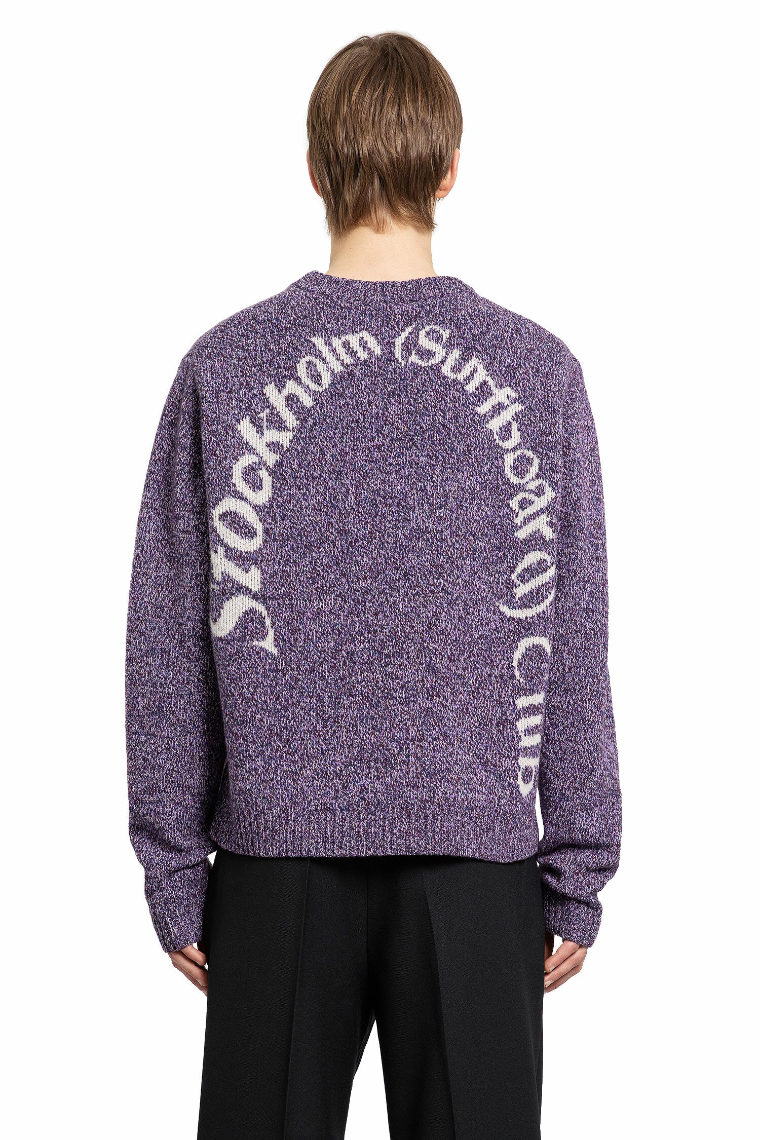 STOCKHOLM SURFBOARD CLUB MAN PURPLE KNITWEAR