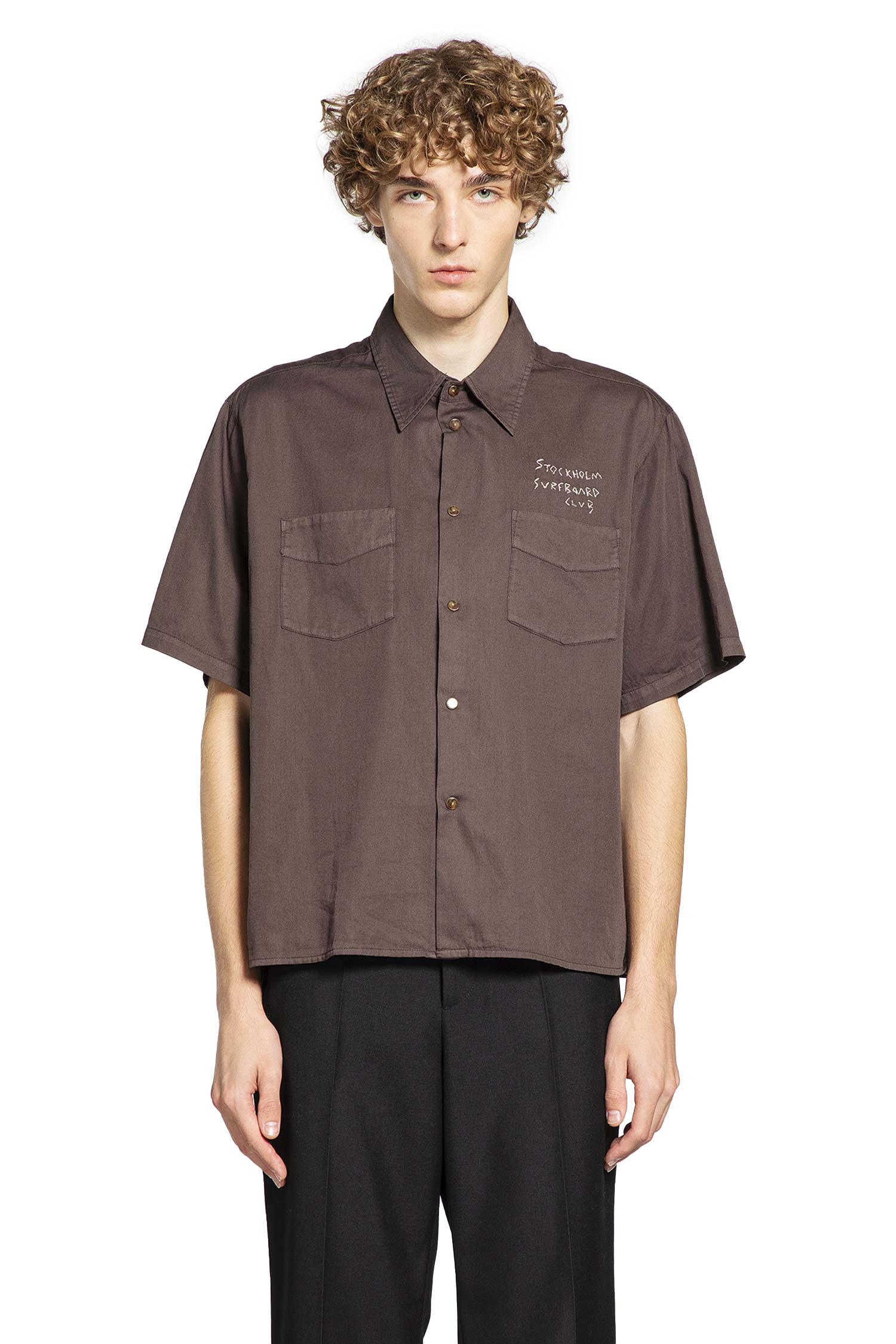 STOCKHOLM SURFBOARD CLUB MAN BROWN SHIRTS