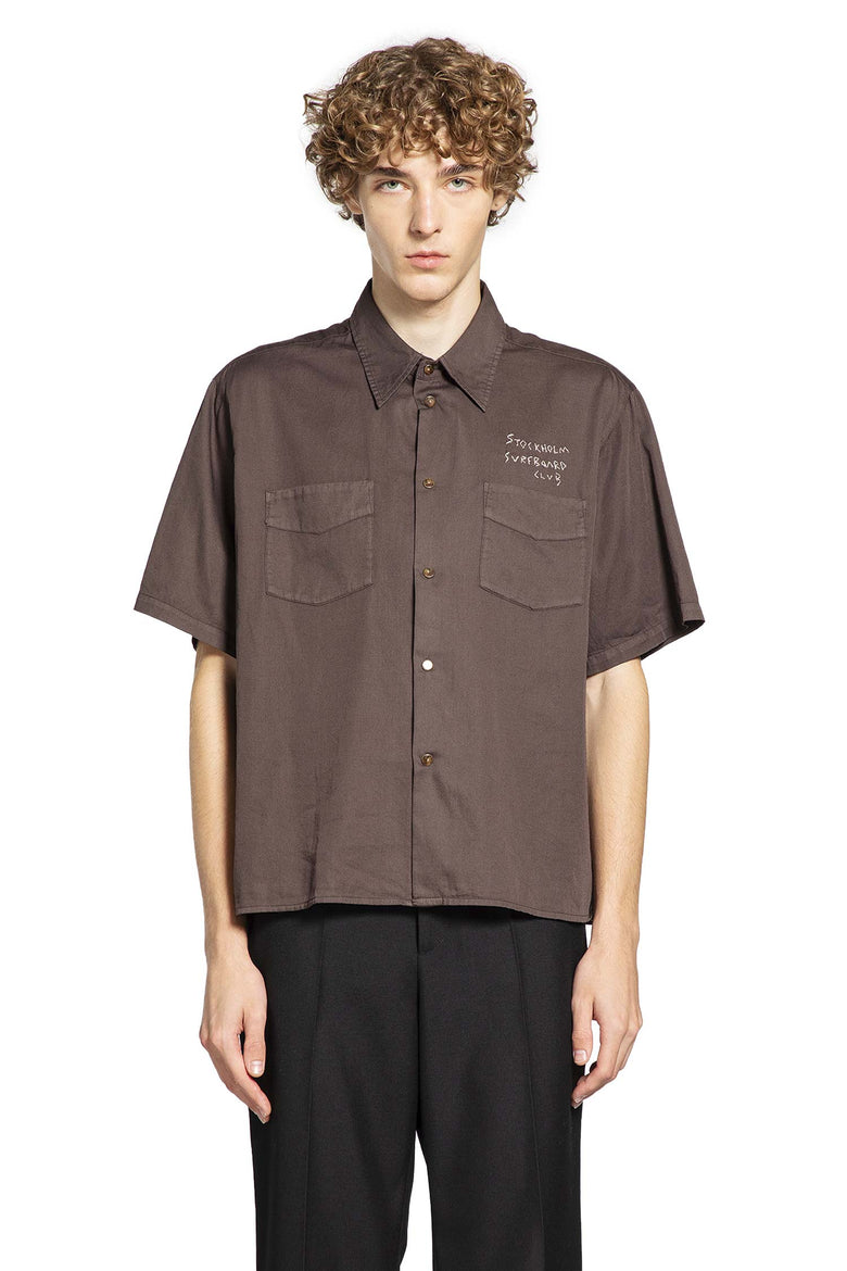 STOCKHOLM SURFBOARD CLUB MAN BROWN SHIRTS