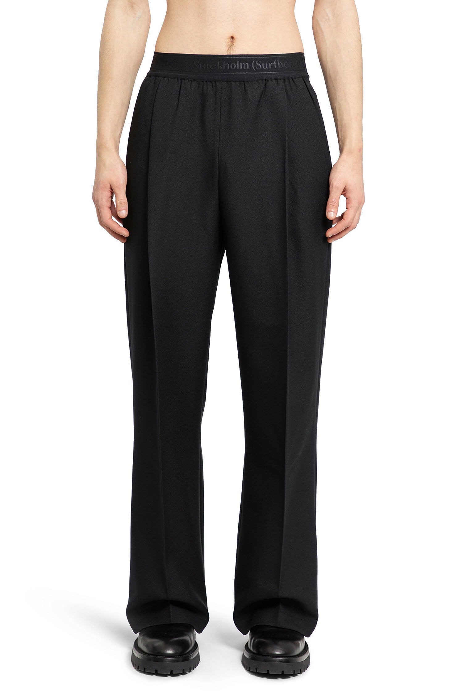 STOCKHOLM SURFBOARD CLUB MAN BLACK TROUSERS