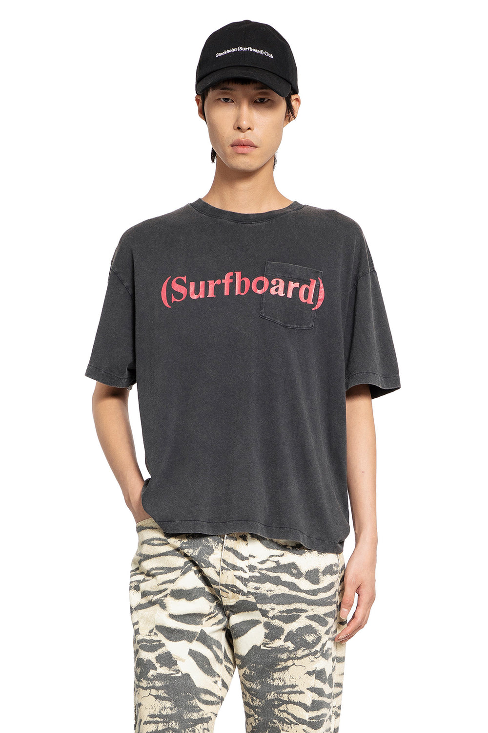 STOCKHOLM SURFBOARD CLUB MAN BLACK T-SHIRTS & TANK TOPS