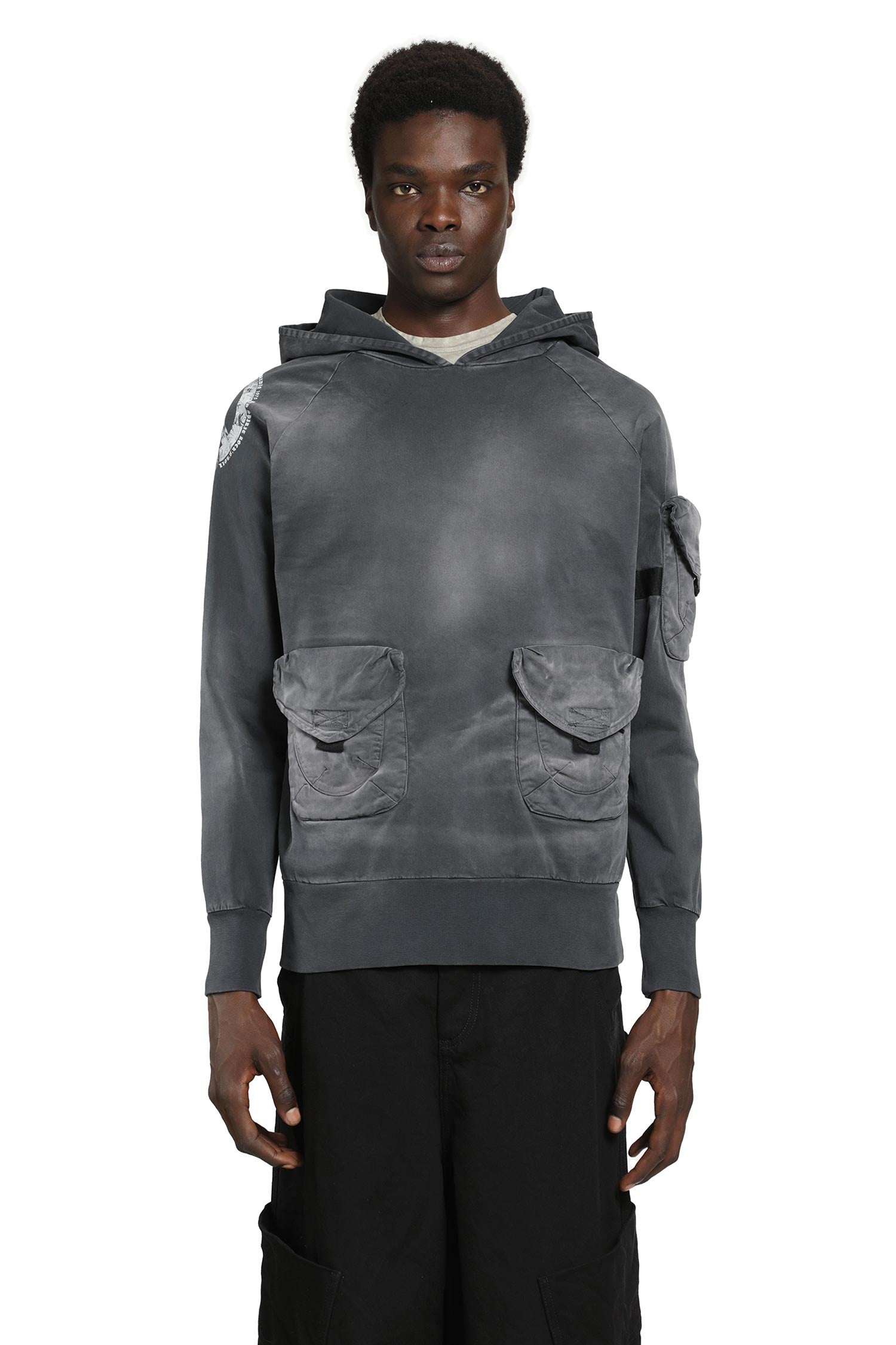 MASSIMO SABBADIN Tas Gabardina Washed Hooded Sweatshirt man