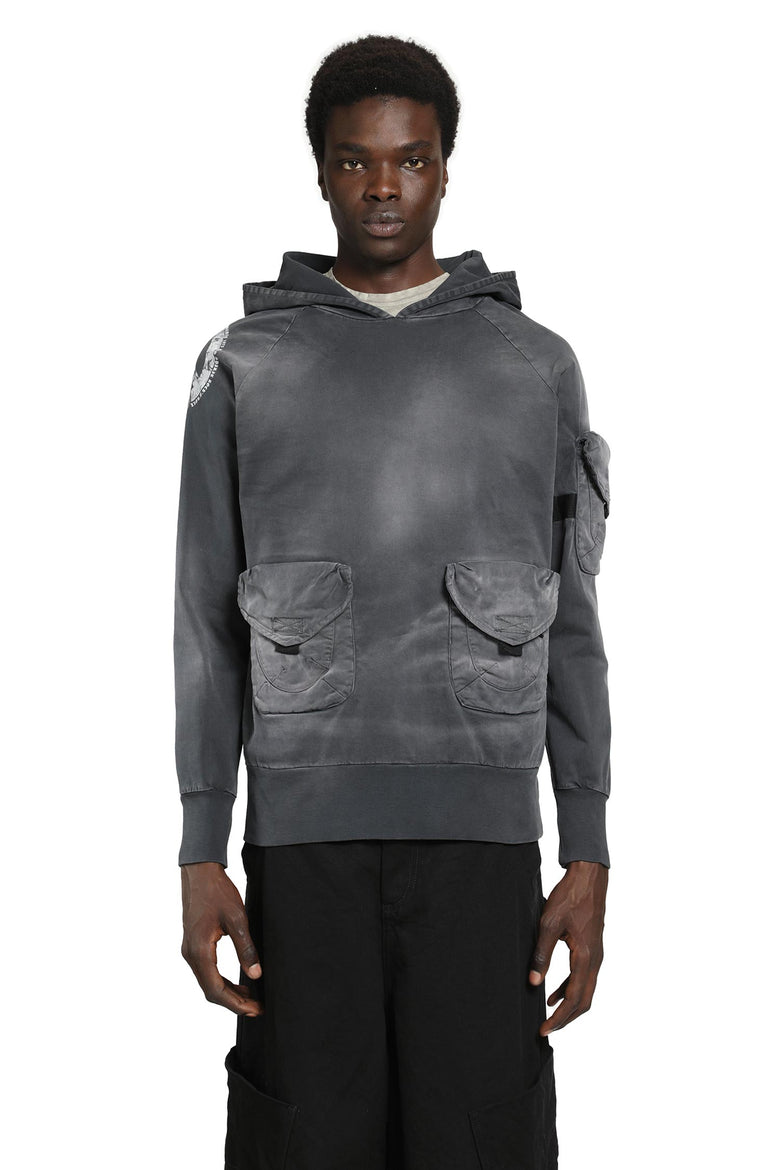 
              MASSIMO SABBADIN Tas Gabardina Washed Hooded Sweatshirt man
            