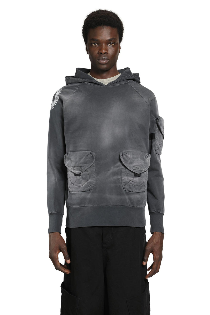 MASSIMO SABBADIN Tas Gabardina Washed Hooded Sweatshirt man