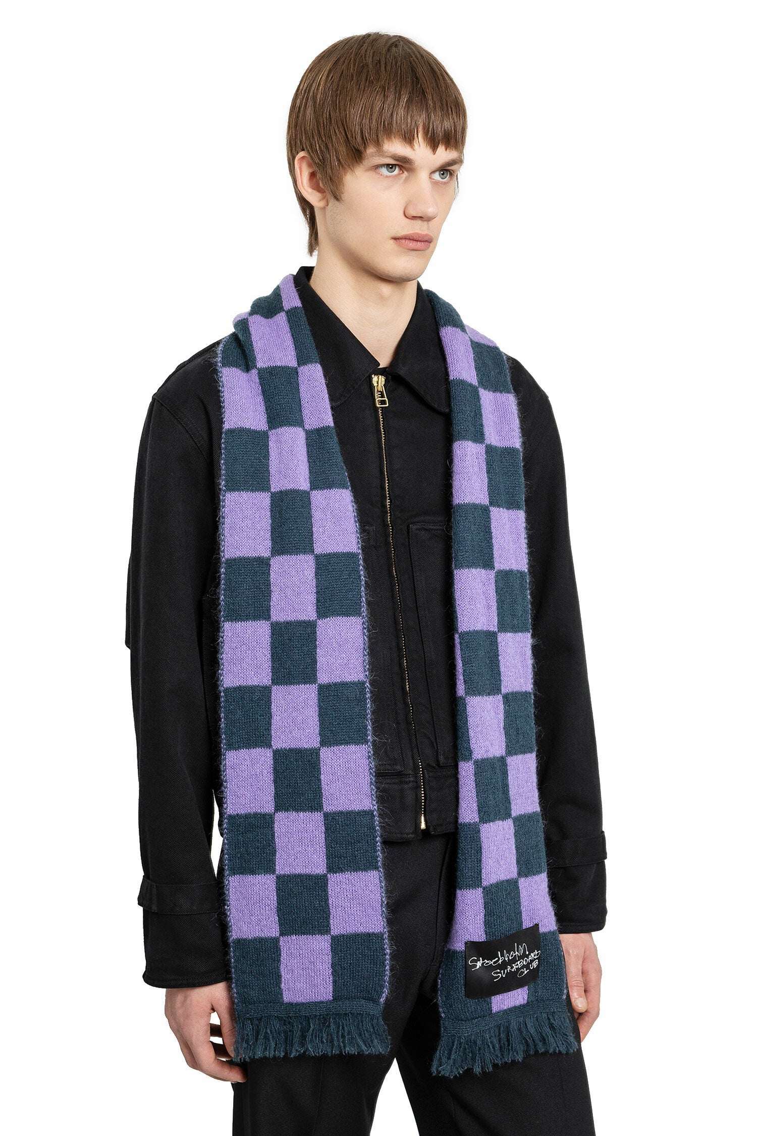 STOCKHOLM SURFBOARD CLUB MAN PURPLE SCARVES