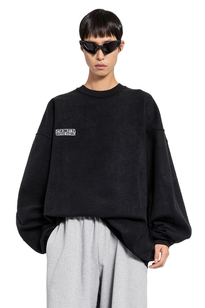 VETEMENTS MAN BLACK SWEATSHIRTS