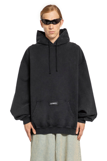 Antonioli VETEMENTS MAN BLACK SWEATSHIRTS