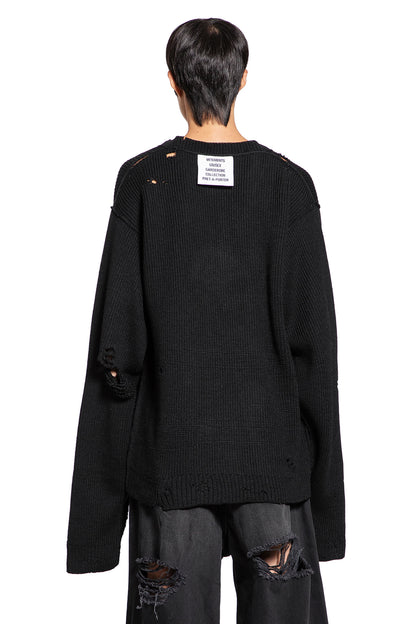 VETEMENTS MAN BLACK KNITWEAR