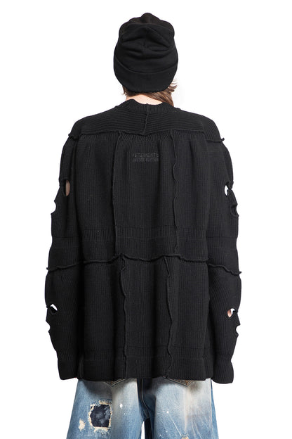 VETEMENTS MAN BLACK KNITWEAR