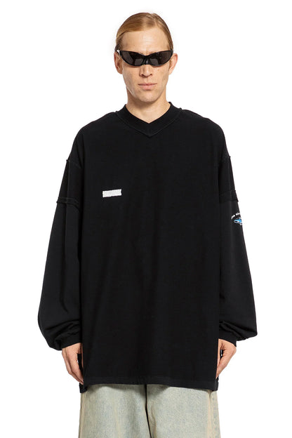 Antonioli VETEMENTS MAN BLACK T-SHIRTS & TANK TOPS