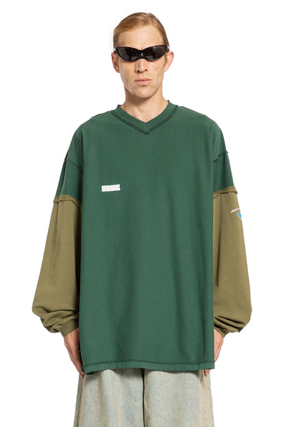 Antonioli VETEMENTS MAN GREEN T-SHIRTS & TANK TOPS