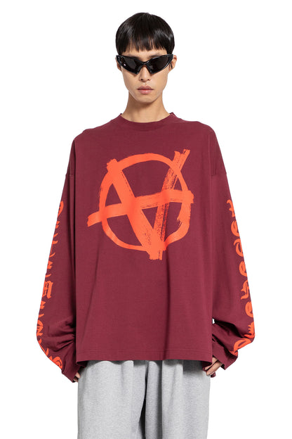 Antonioli VETEMENTS MAN RED T-SHIRTS & TANK TOPS