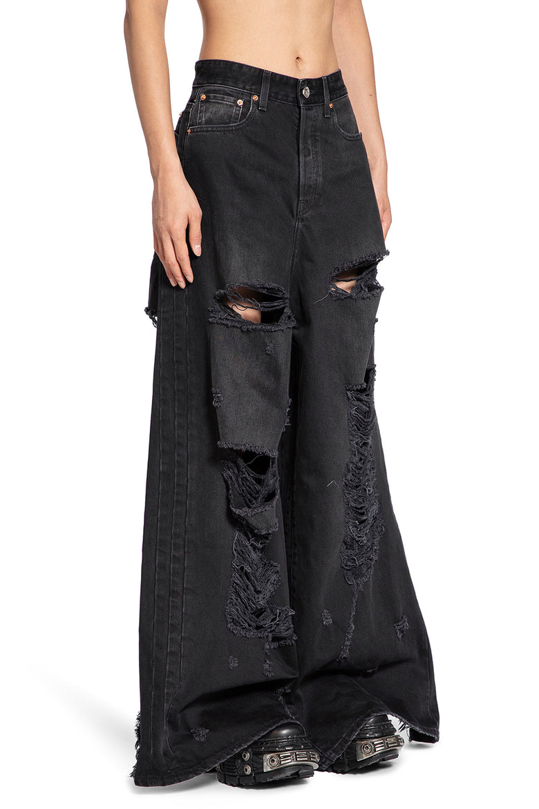 VETEMENTS MAN BLACK JEANS