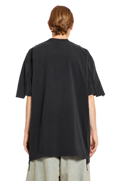 VETEMENTS MAN BLACK T-SHIRTS & TANK TOPS