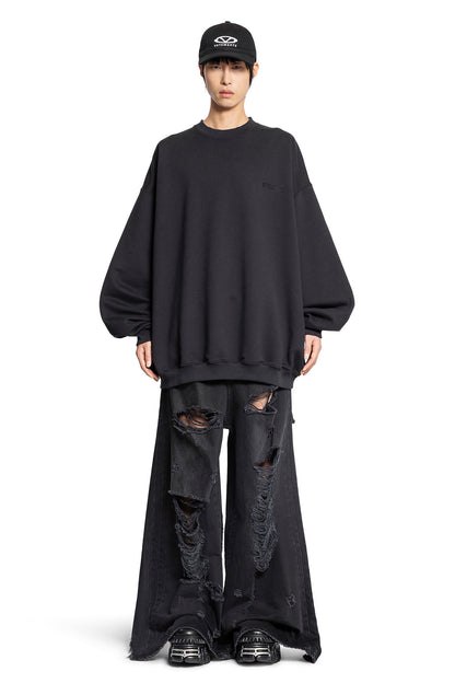 VETEMENTS MAN BLACK SWEATSHIRTS