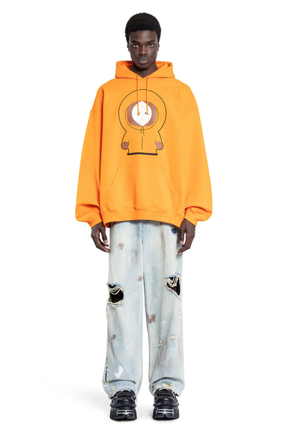 VETEMENTS MAN ORANGE SWEATSHIRTS