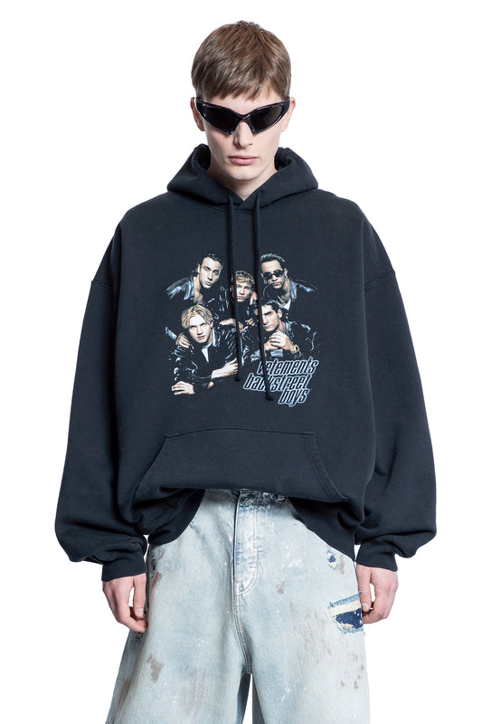 VETEMENTS MAN BLACK SWEATSHIRTS