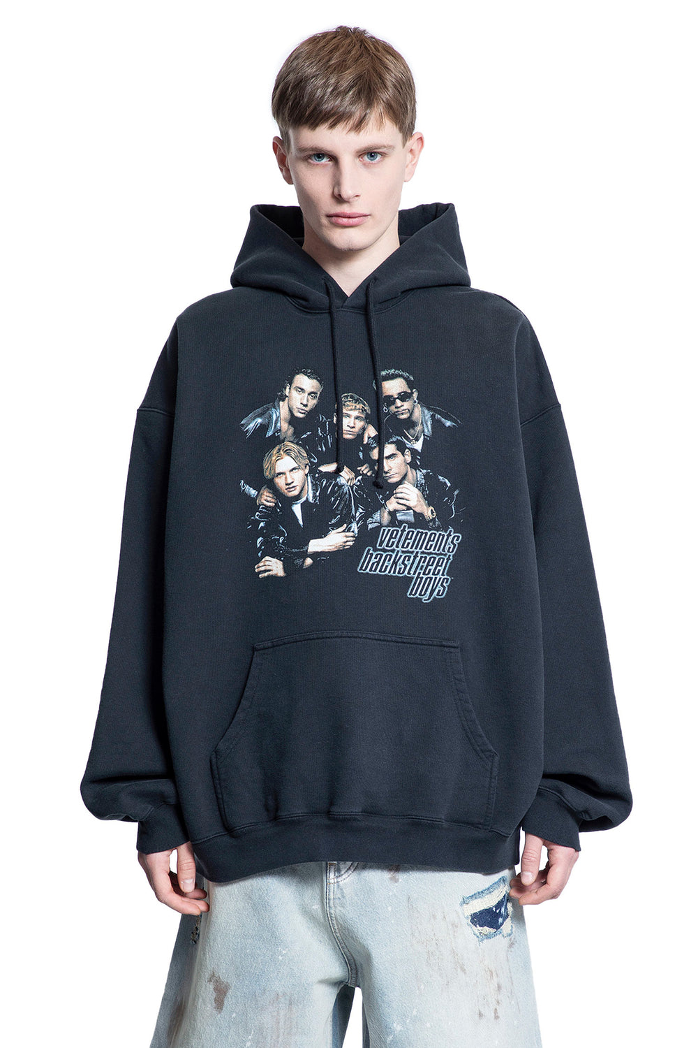 VETEMENTS MAN BLACK SWEATSHIRTS