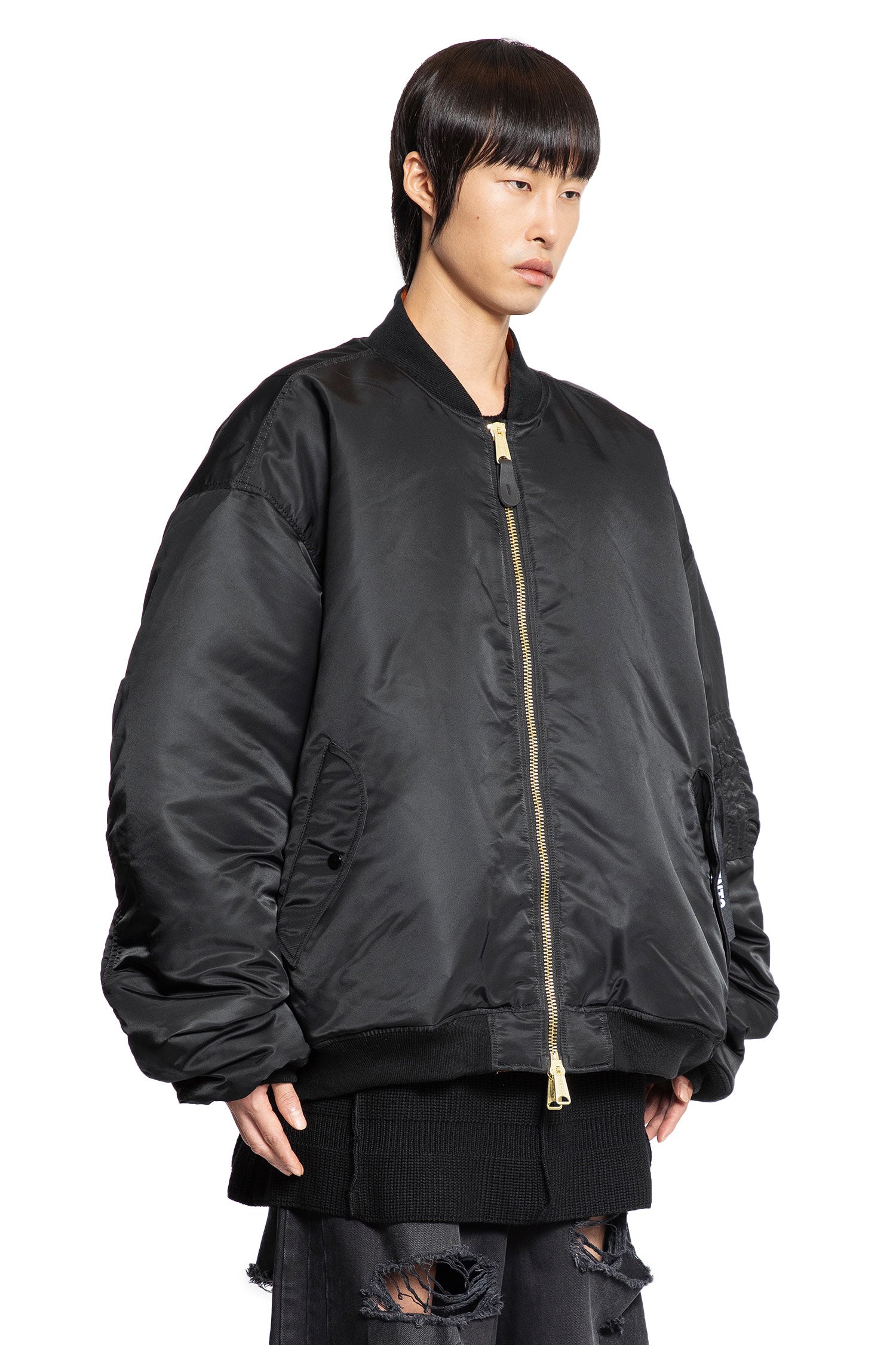 VETEMENTS MAN BLACK JACKETS