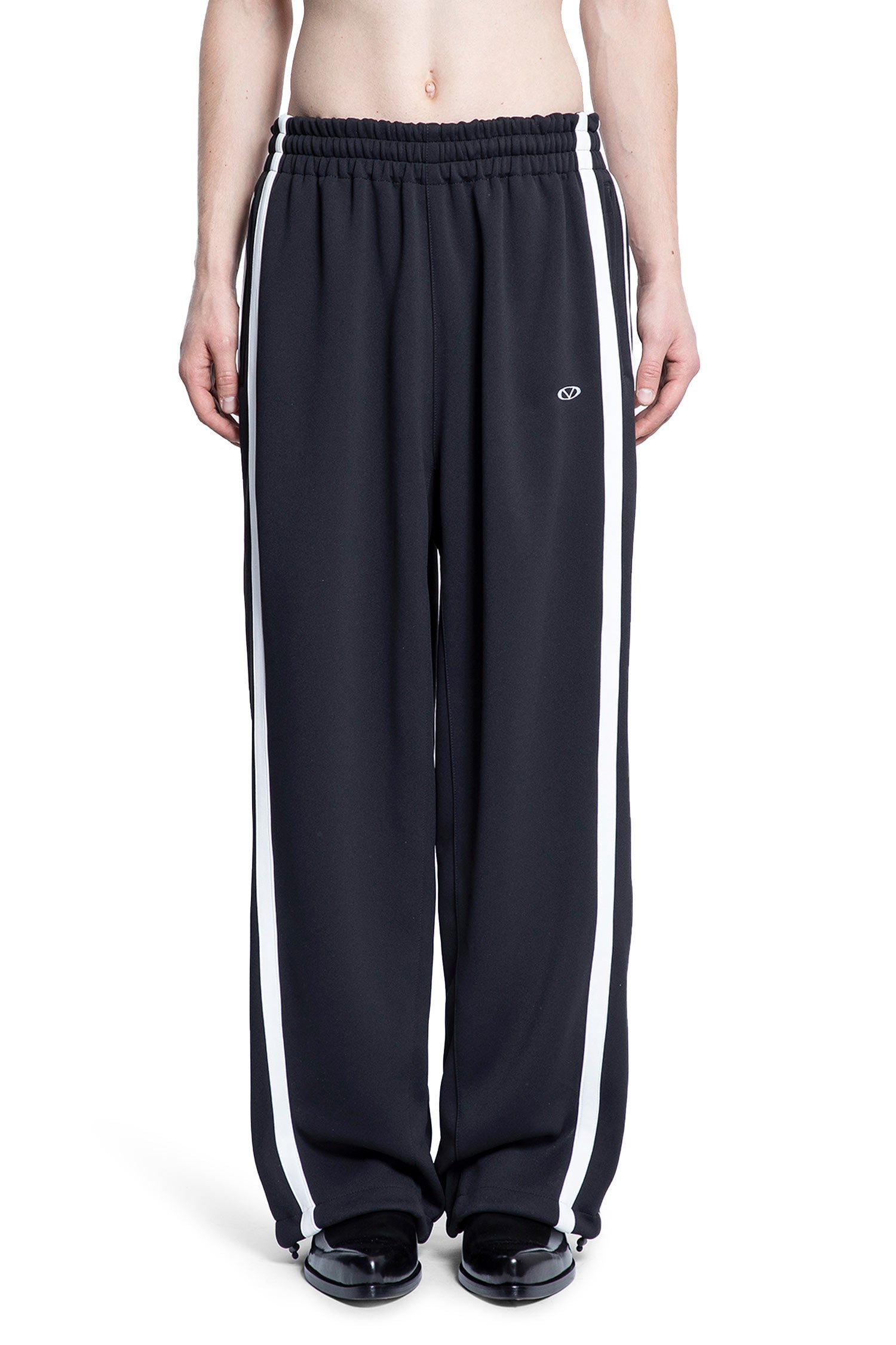 VETEMENTS MAN BLACK&WHITE TROUSERS