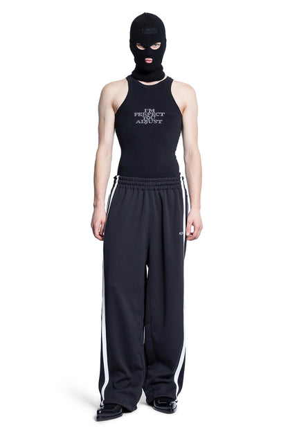 VETEMENTS MAN BLACK&WHITE TROUSERS