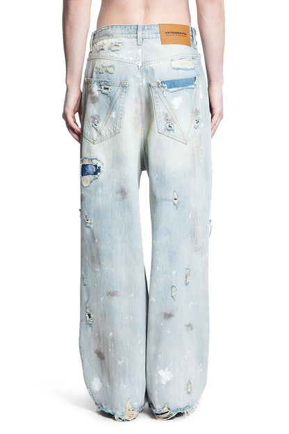 VETEMENTS MAN BLUE JEANS