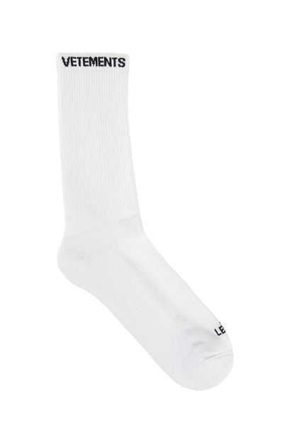 VETEMENTS MAN WHITE SOCKS