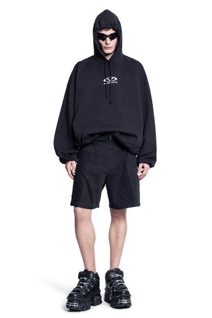 VETEMENTS MAN BLACK SHORTS & SKIRTS