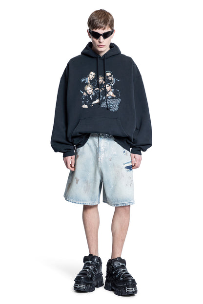 VETEMENTS MAN BLUE SHORTS & SKIRTS