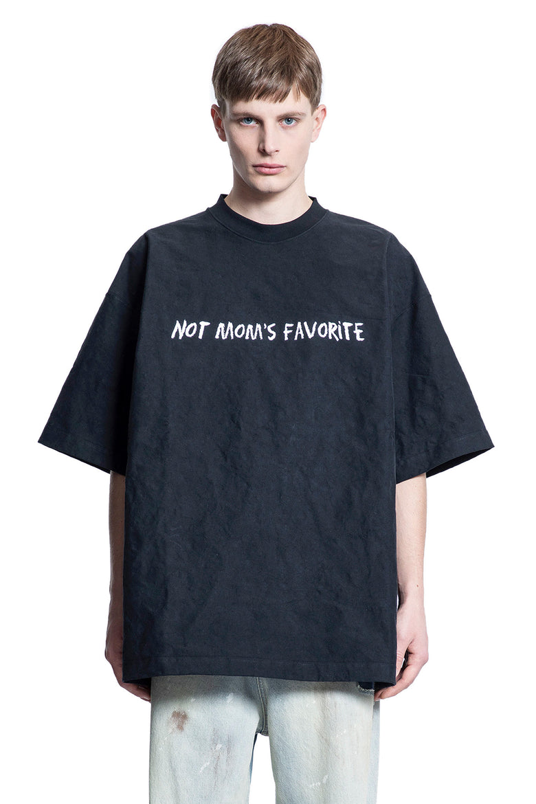 VETEMENTS MAN BLACK T-SHIRTS & TANK TOPS