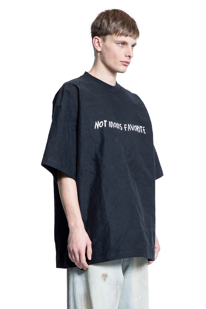 VETEMENTS MAN BLACK T-SHIRTS & TANK TOPS