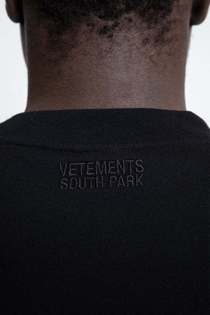 VETEMENTS MAN BLACK T-SHIRTS & TANK TOPS