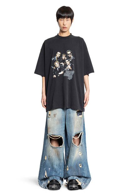 VETEMENTS MAN BLACK T-SHIRTS & TANK TOPS