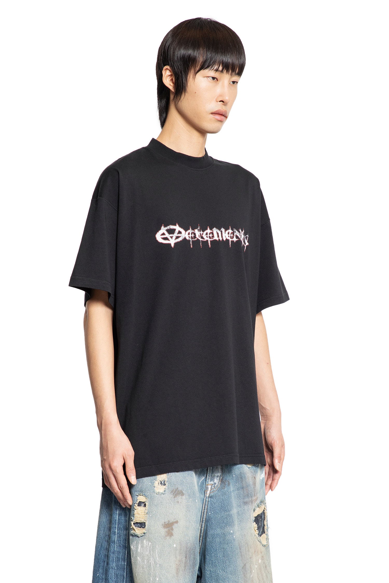 VETEMENTS MAN BLACK T-SHIRTS & TANK TOPS