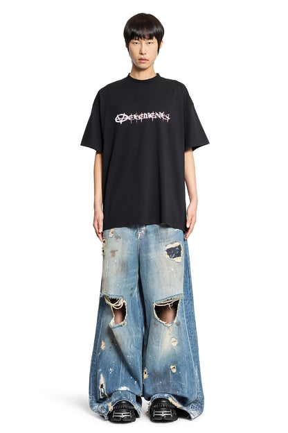 VETEMENTS MAN BLACK T-SHIRTS & TANK TOPS