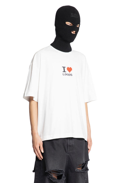 VETEMENTS MAN WHITE T-SHIRTS & TANK TOPS