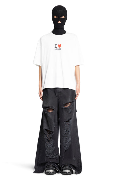 VETEMENTS MAN WHITE T-SHIRTS & TANK TOPS